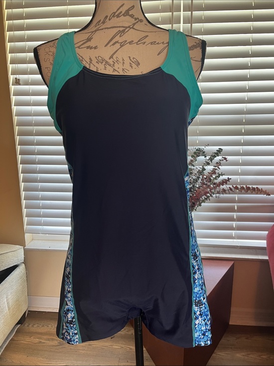 Other - Women’s Navy and Teal Active full body Swim Suit